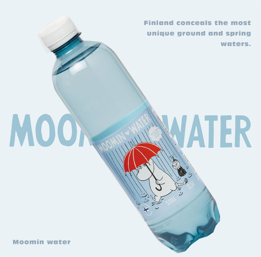 【與芬蘭自然之靈連結】姆明天然水 MOOMIN WATER — 100% 「全瓶身回收」永續環保設計！